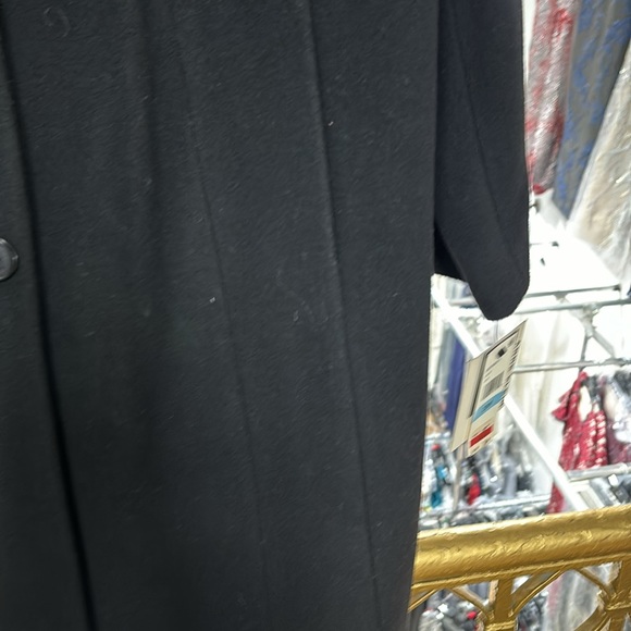 NWT,Anne Klein Single-Breasted Walker Coat,black - Picture 13 of 17